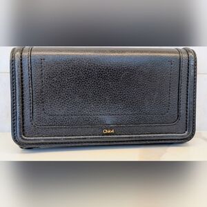 Chloe Black Leather Women's Wallet
